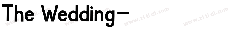 The Wedding字体转换